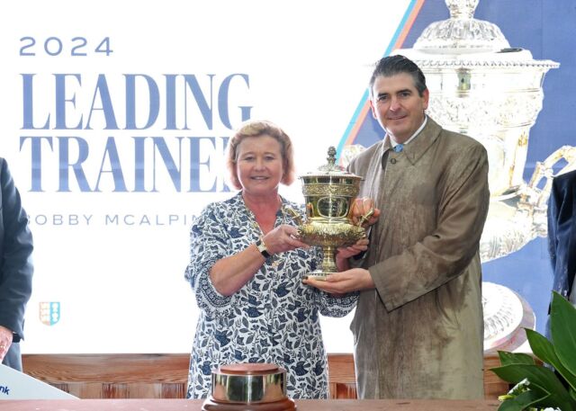 What a fantastic competition it’s been watching Hugo Palmer and Andrew Balding battle for the leading trainer award! We’re thrilled to announce that Manor House Stables has won:

🏆 The Bobby McAlpine Trophy
🥂 A case of champagne
💷 £10,000 for the yard!

A huge thank you to the incredible staff behind the scenes whose hard work at home leads to success on the track. Thank you for supporting us at Chester, and we can’t wait to see the competition heat up again in 2025!