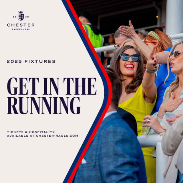 Get ready for our exciting 2025 fixtures coming soon!🏇

The buzz will be back at Chester next year! Whether you're a seasoned racing fan or a first-timer, there’s a raceday for everyone.🎉

With dates throughout the season, it’s the perfect time to round up your friends, family, and little ones (ages 17 and under go FREE!) for a thrilling day out.🍾

Book early for the best prices! Don’t wait... secure your spot now and get ready for unforgettable moments at Chester.⭐

Follow the link in our bio above🎟️👆